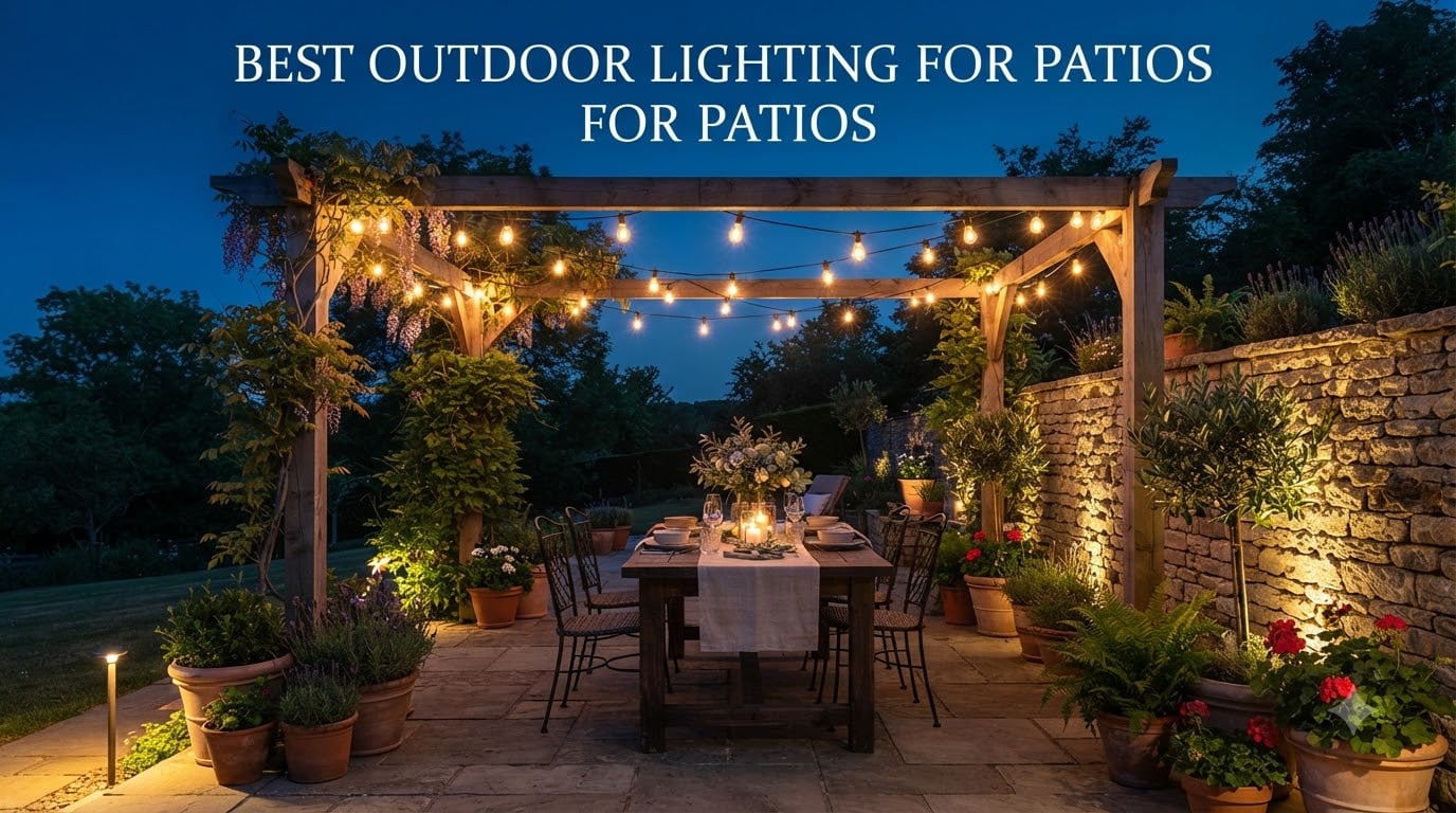 best outdoor lighting for patios