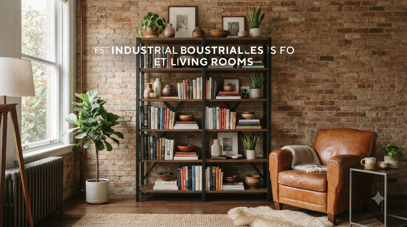 best industrial bookshelves for living rooms