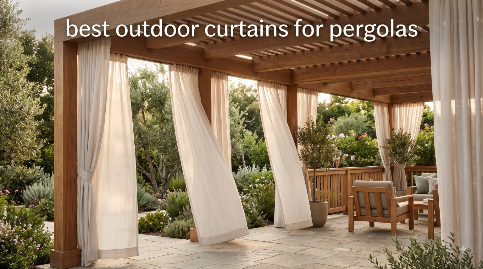best outdoor curtains for pergolas