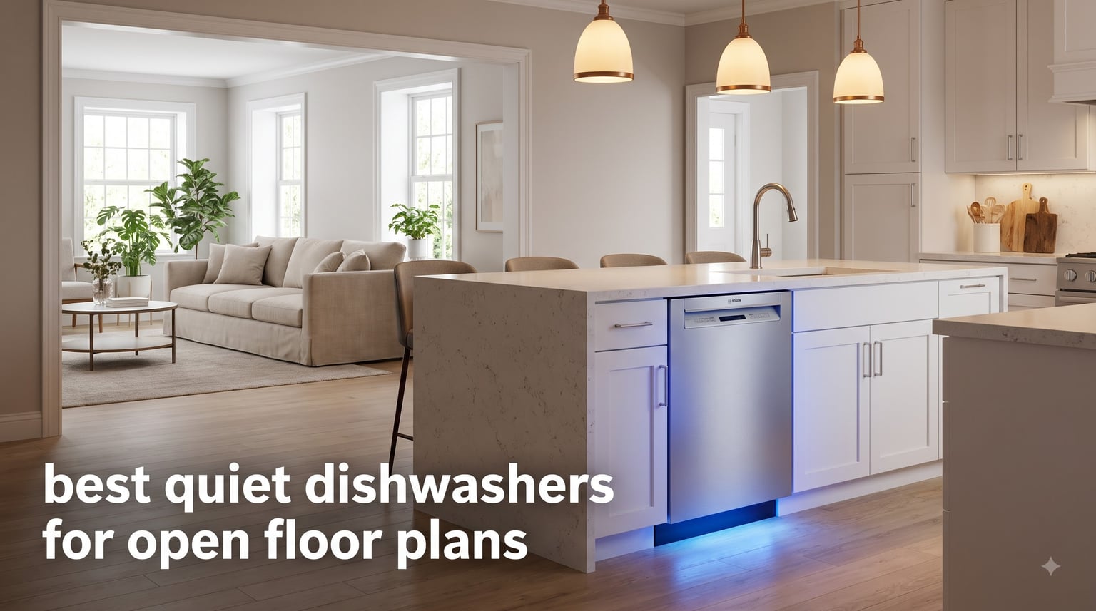 best quiet dishwashers for open floor plans