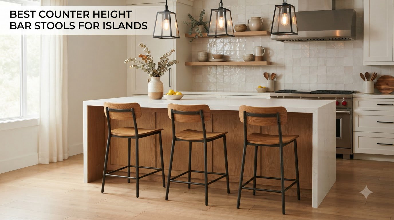 best counter height bar stools for islands