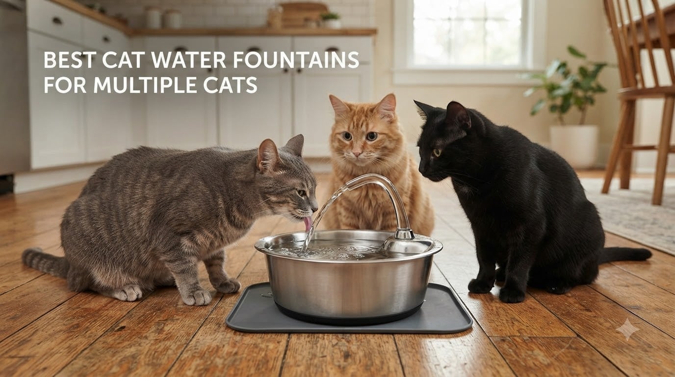 best cat water fountains for multiple cats
