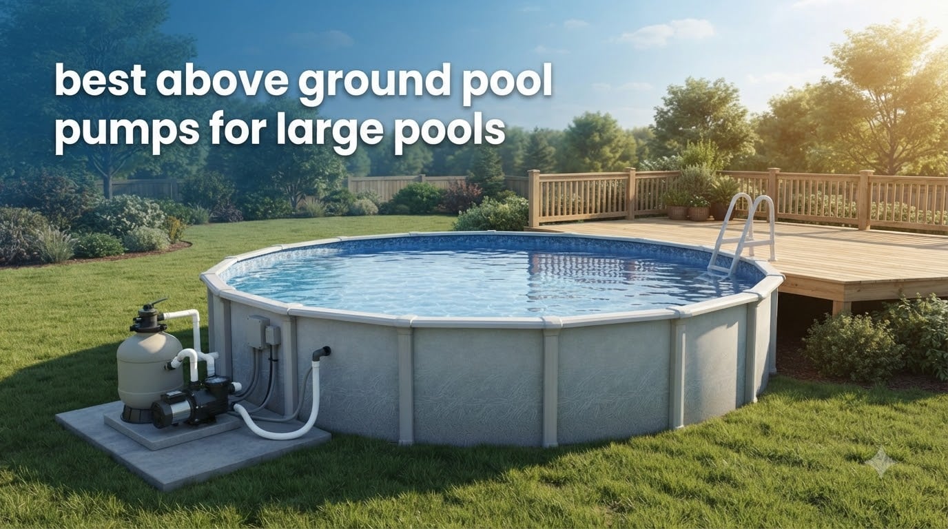 best above ground pool pumps for large pools