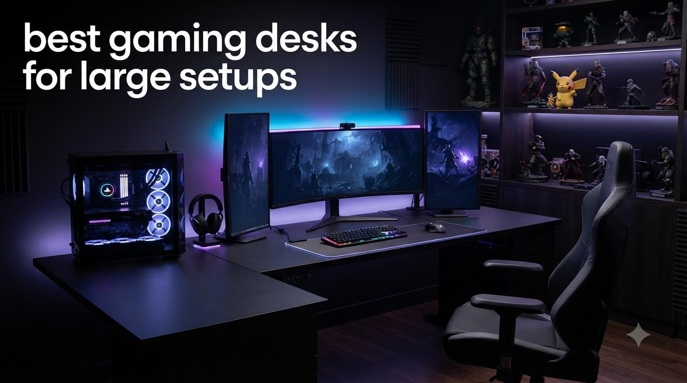 best gaming desks for large setups