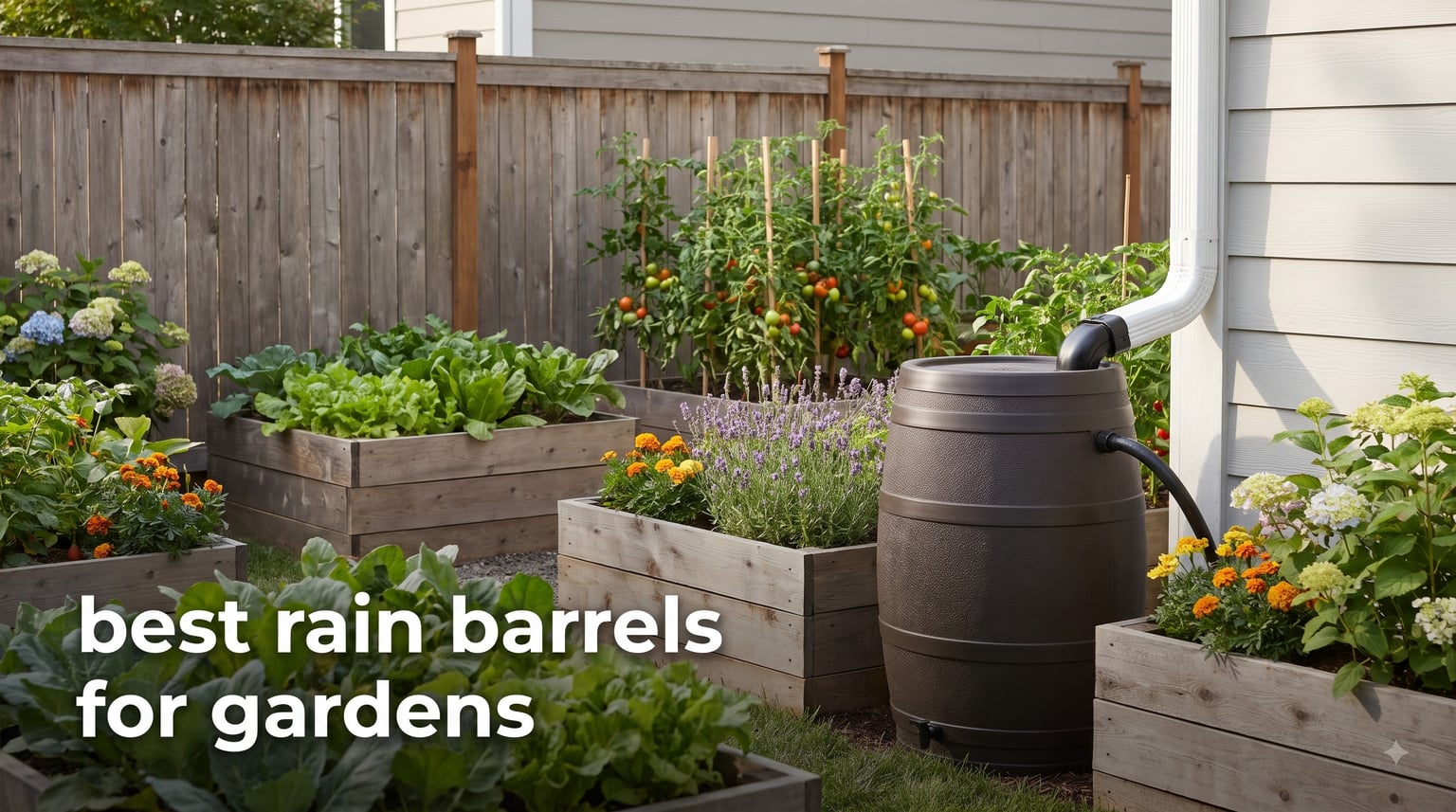 best rain barrels for gardens