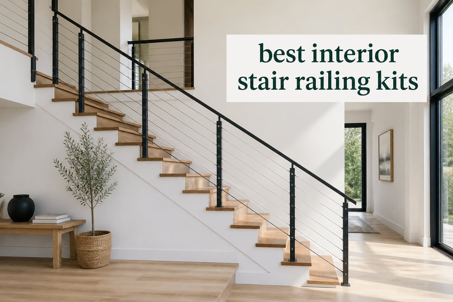 best interior stair railing kits