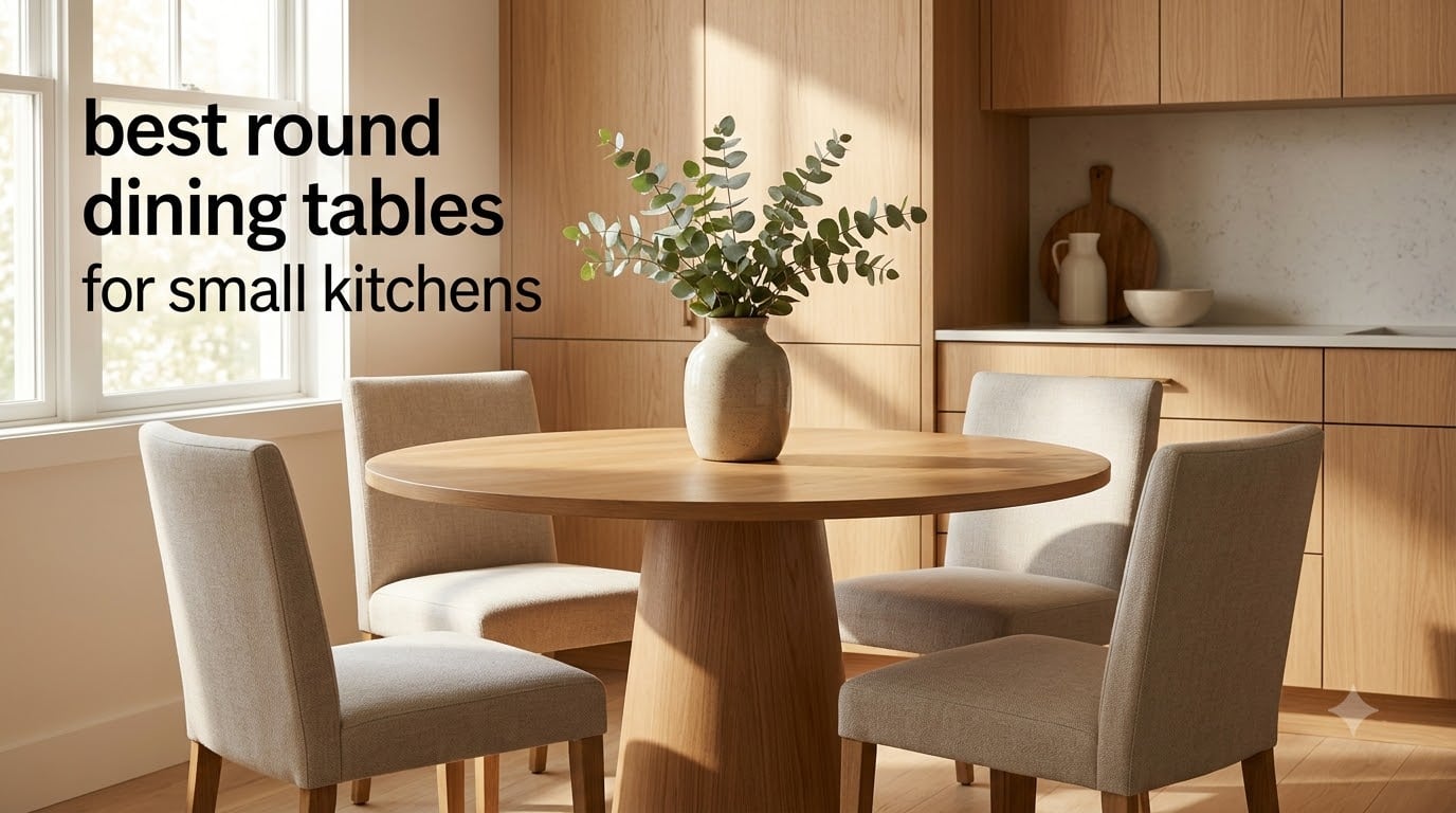 best round dining tables for small kitchens