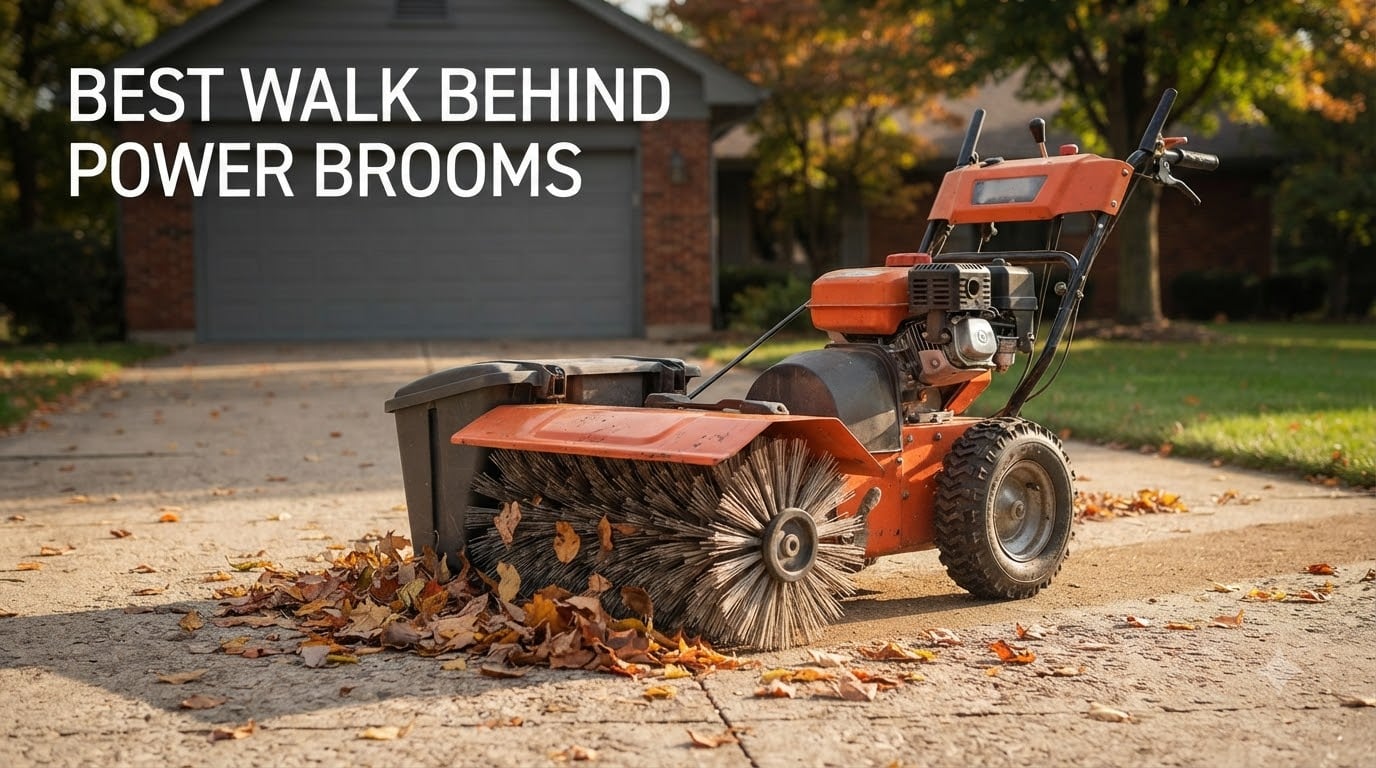 best walk behind power brooms