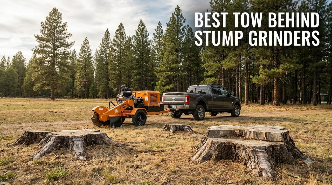 best tow behind stump grinders