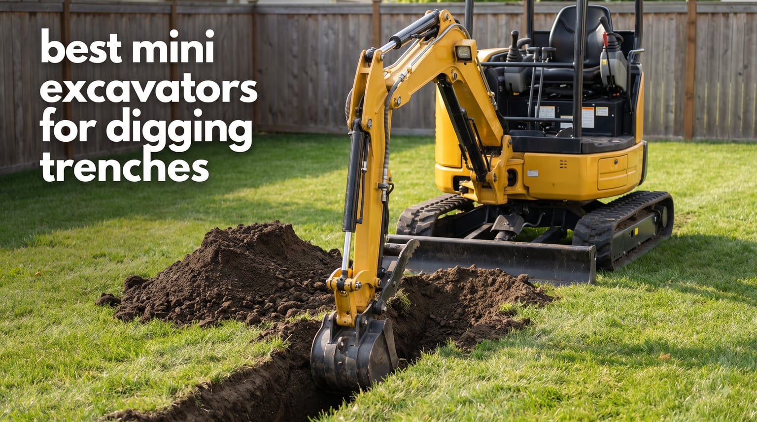 best mini excavators for digging trenches