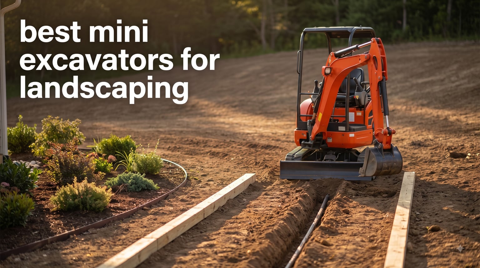 best mini excavators for landscaping
