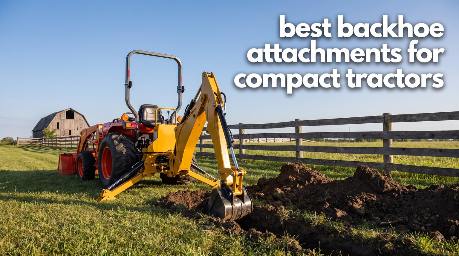 best backhoe attachments for compact tractors