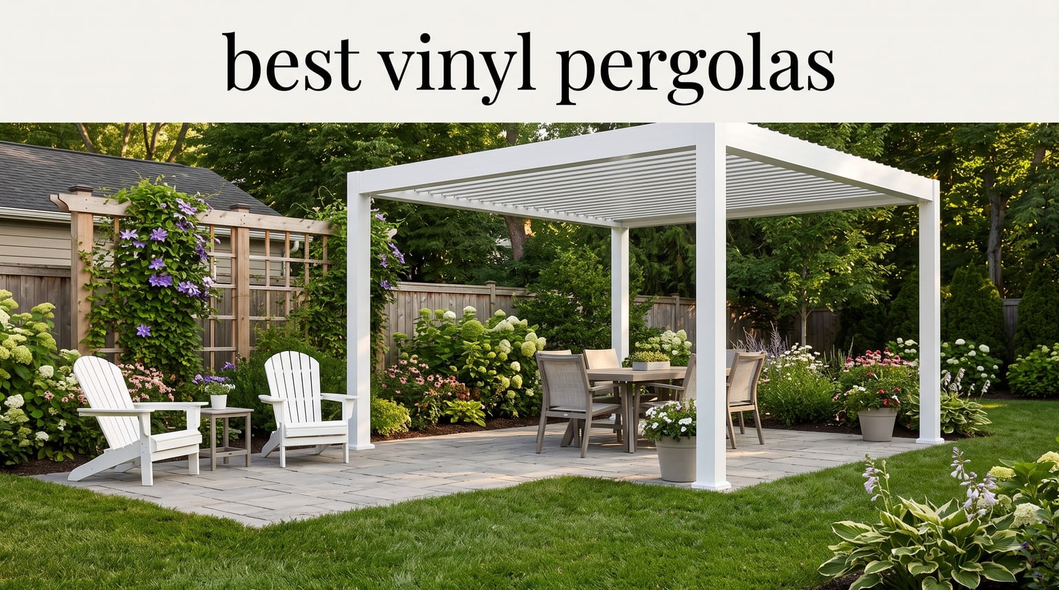 best vinyl pergolas