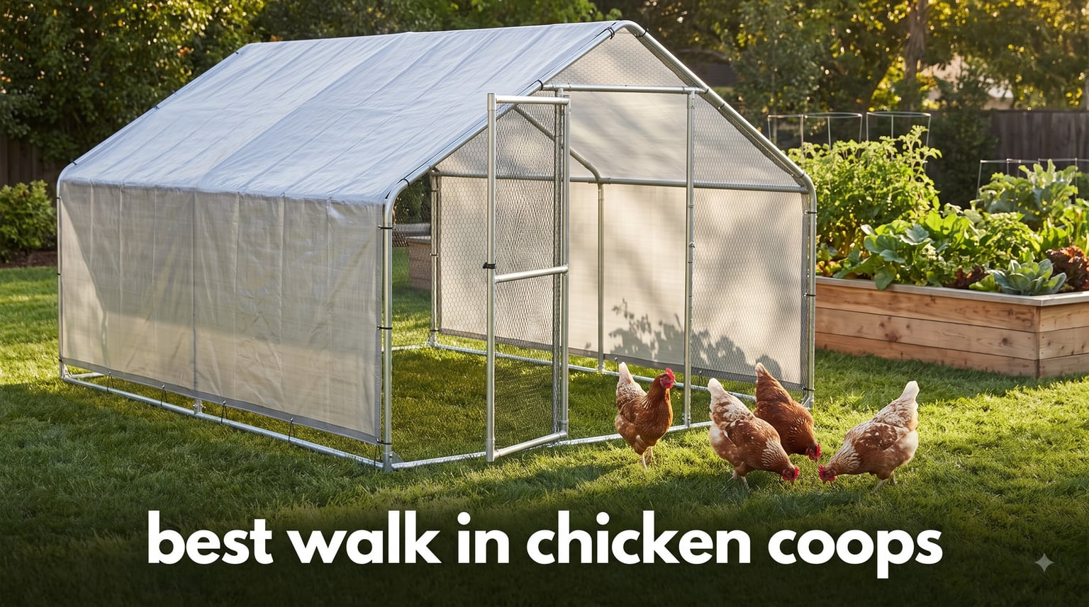 best walk in chicken coops