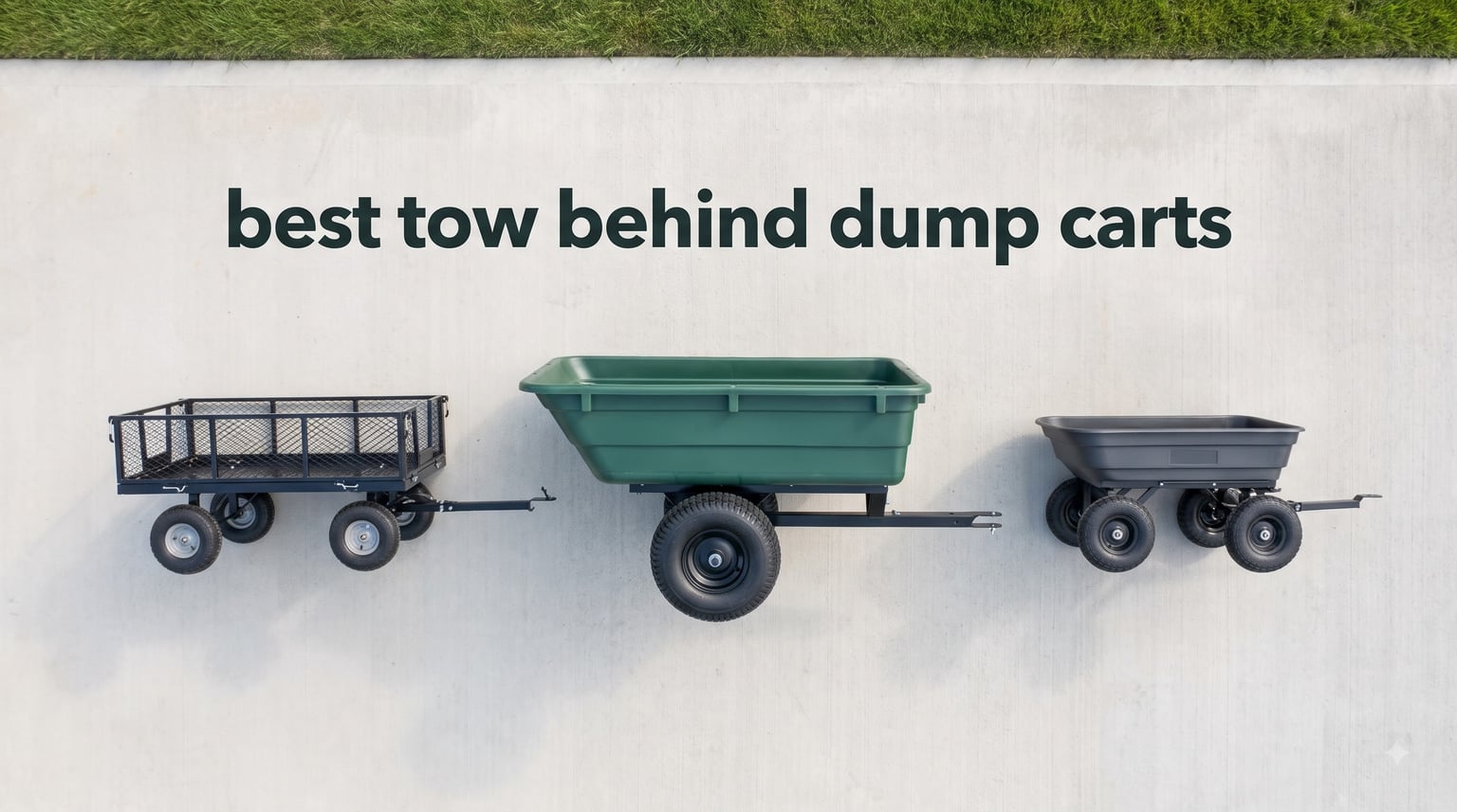 best tow behind dump carts