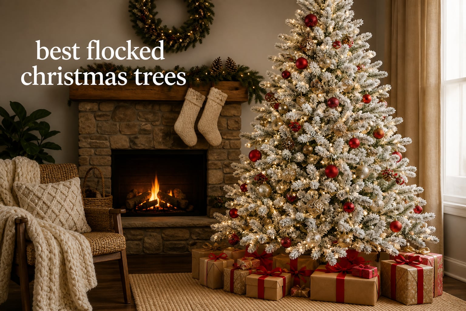 best flocked christmas trees