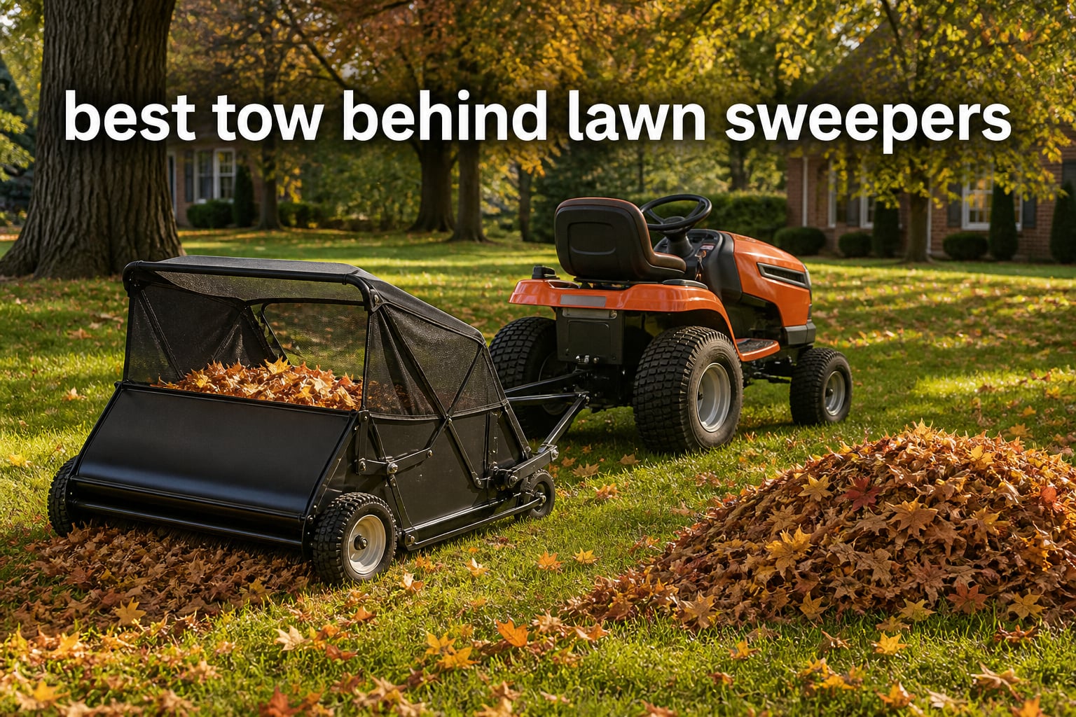best tow behind lawn sweepers