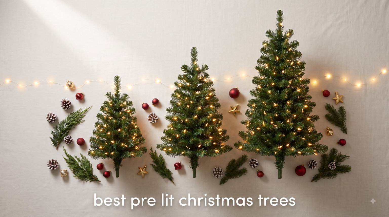 best pre lit christmas trees