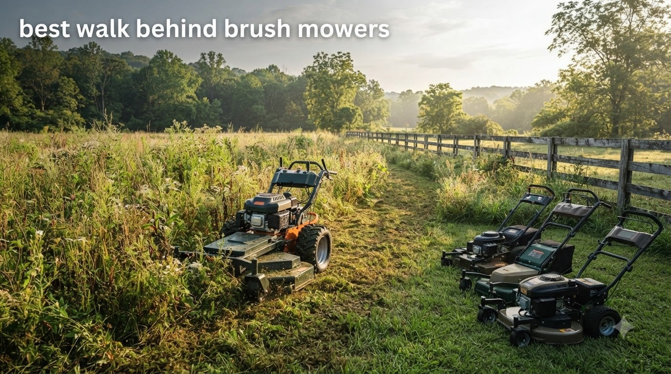 best walk behind brush mowers