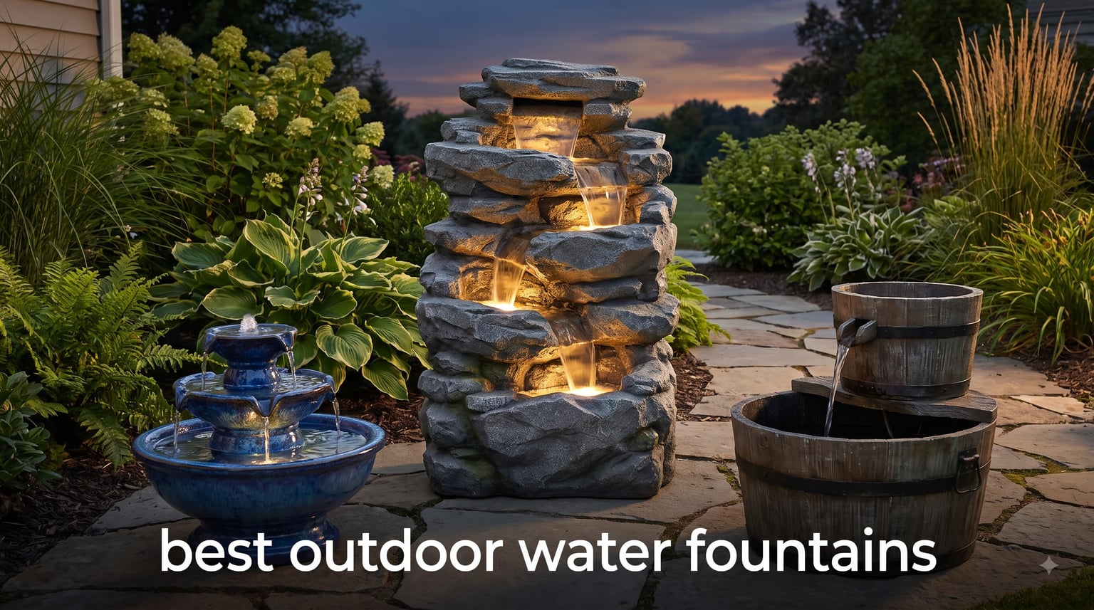 best outdoor water fountains