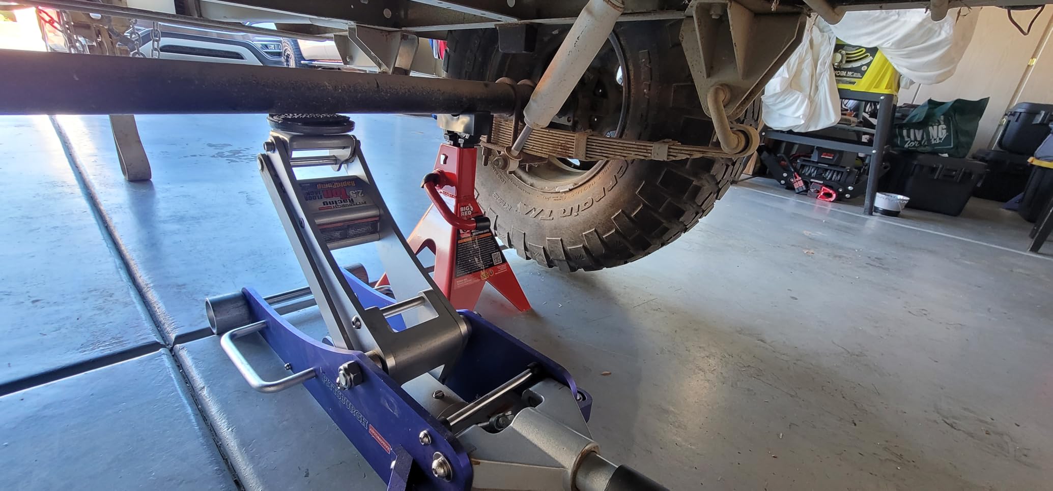 BIG RED T46002A Torin Steel Jack Stands: Double Locking, 6 Ton (12,000 lb) Capacity, Red, 1 Pair customer photo 2