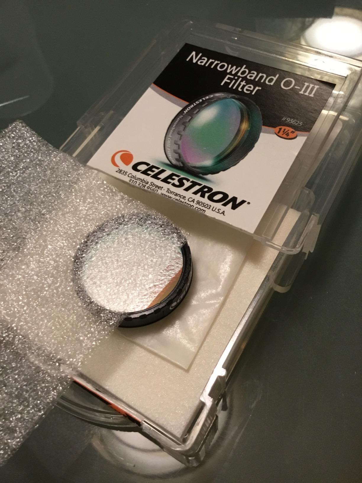 Celestron Oxygen III Narrowband Telescope Specialized Filter – 1.25