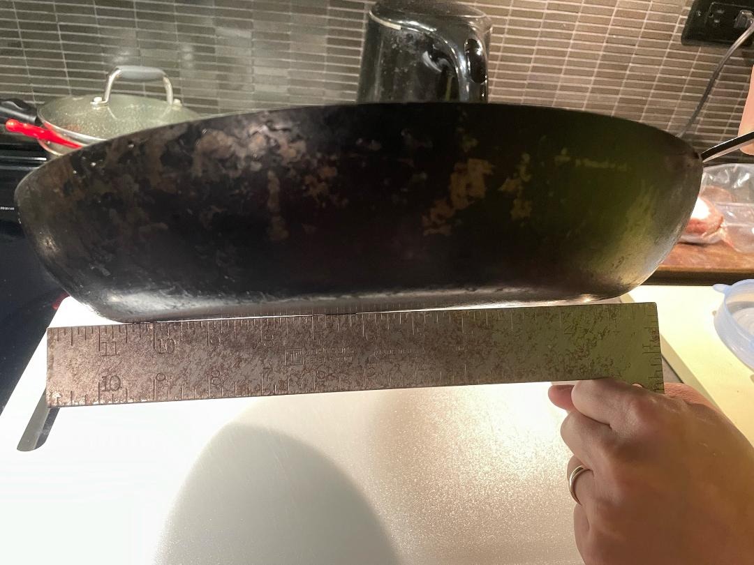 Mauviel M'Steel Black Carbon Natural Nonstick Frying Pan With Iron Handle, 7.9-in, Suitable For All Cooking Surfaces, Made in France customer photo 1