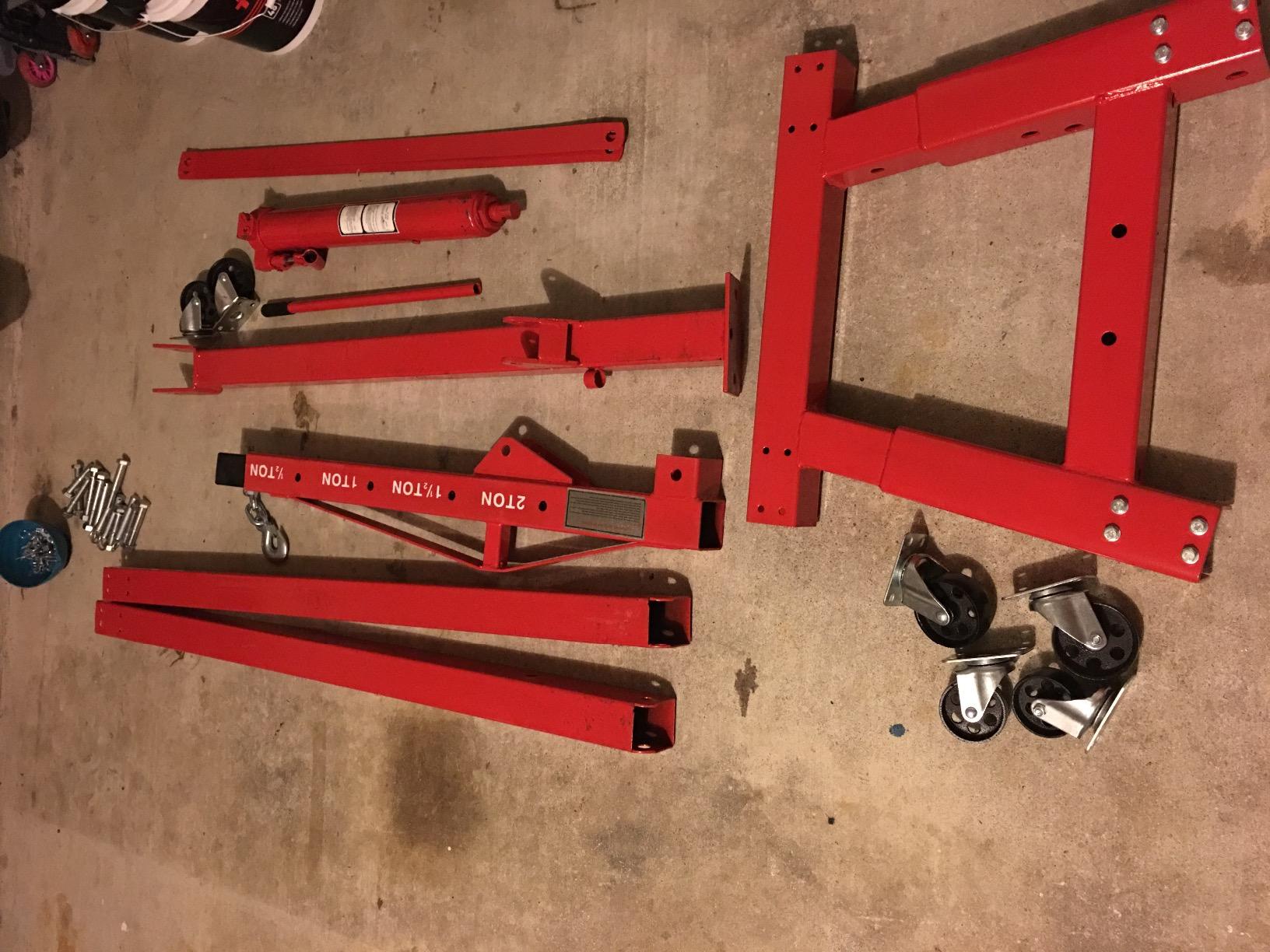 Dragway Tools 2 Ton Folding Hydraulic Engine Hoist Cherry Picker Shop Crane Hoist Lift customer photo 1