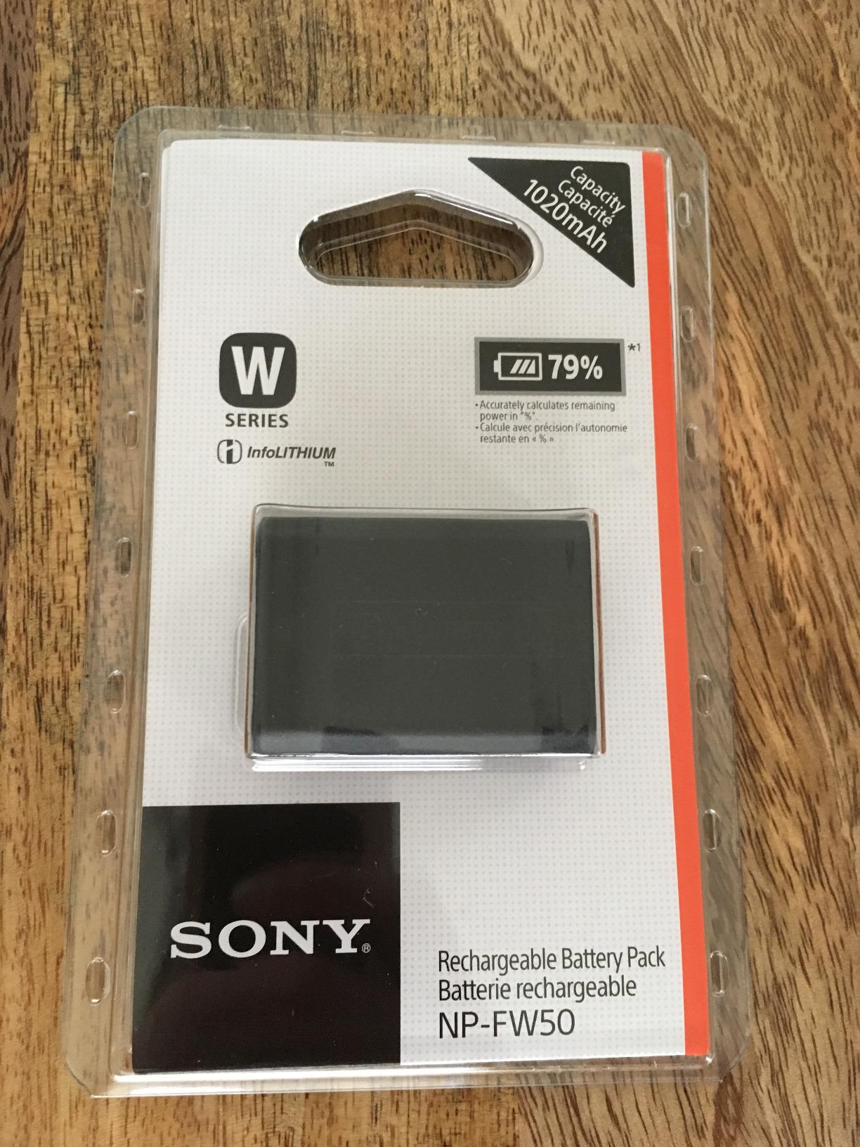 Sony NP-FW50 Lithium-Ion 1020mAh Rechargeable Battery customer photo 2