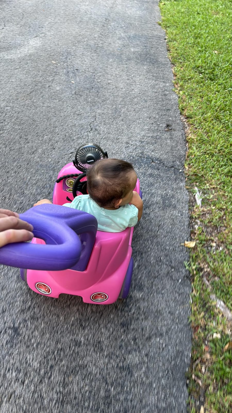 Step2 Push Around Buggy Kids Push Car, Ride On Toy, Stroller Substitute, Includes Seat Belt & Horn, Made of Durable Plastic, Max Weight 50 lbs., For Toddlers 1.5-4 Years Old, Pink customer photo 2