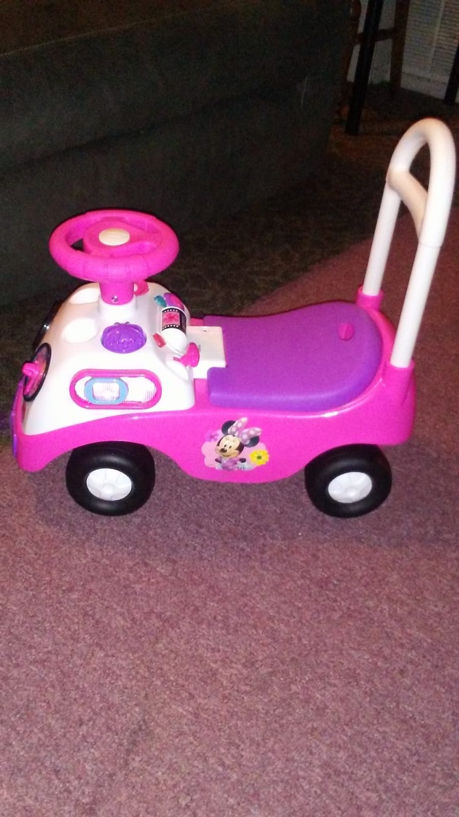Kiddieland Disney Minnie Mouse My First Activity Ride-On, Toddler Push Car customer photo 2
