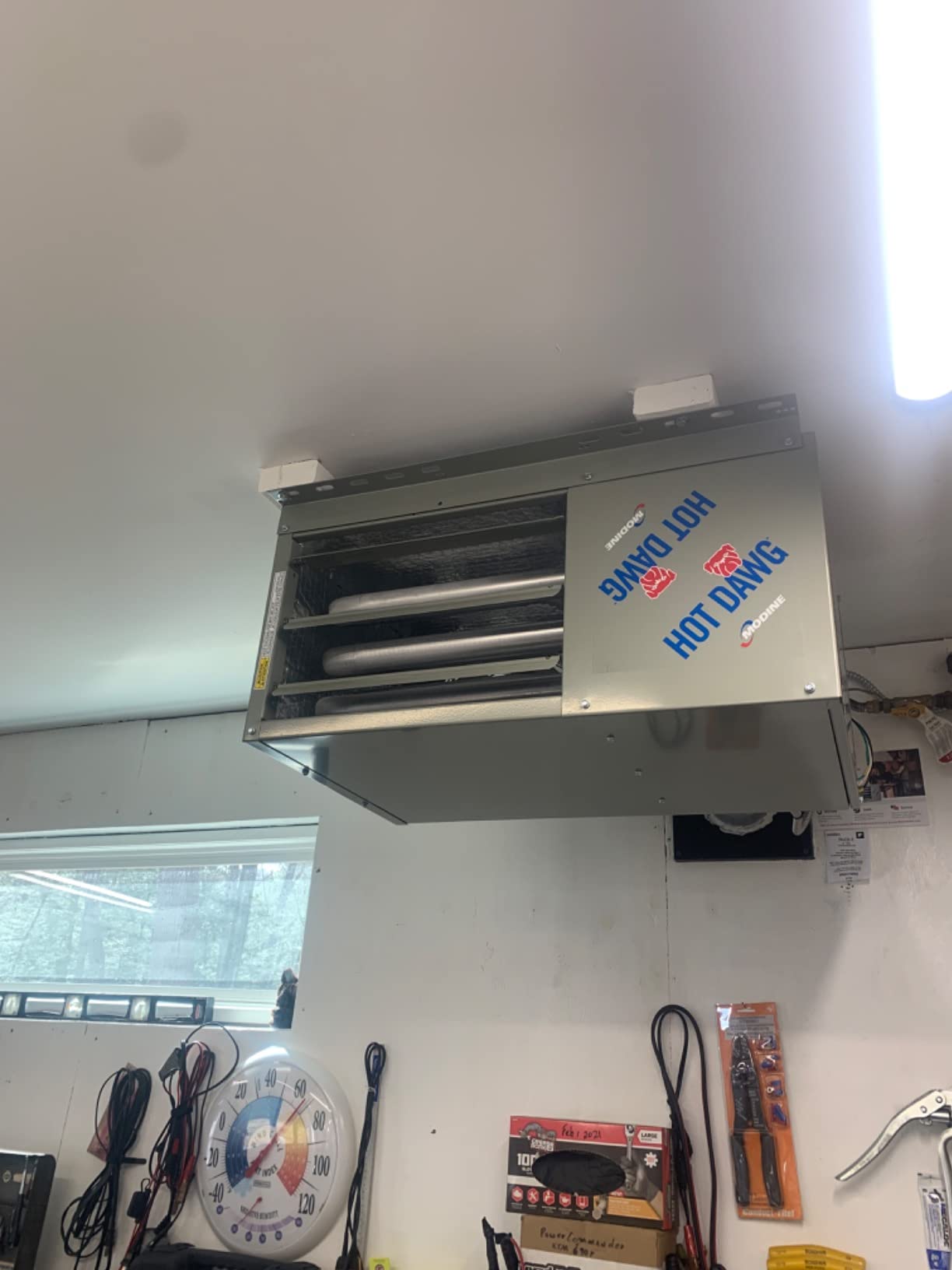 Modine HD45AS0111Natural Gas Hot Dawg Garage Heater 45,000 BTU with 80-Percent Efficiency Grey customer photo 1
