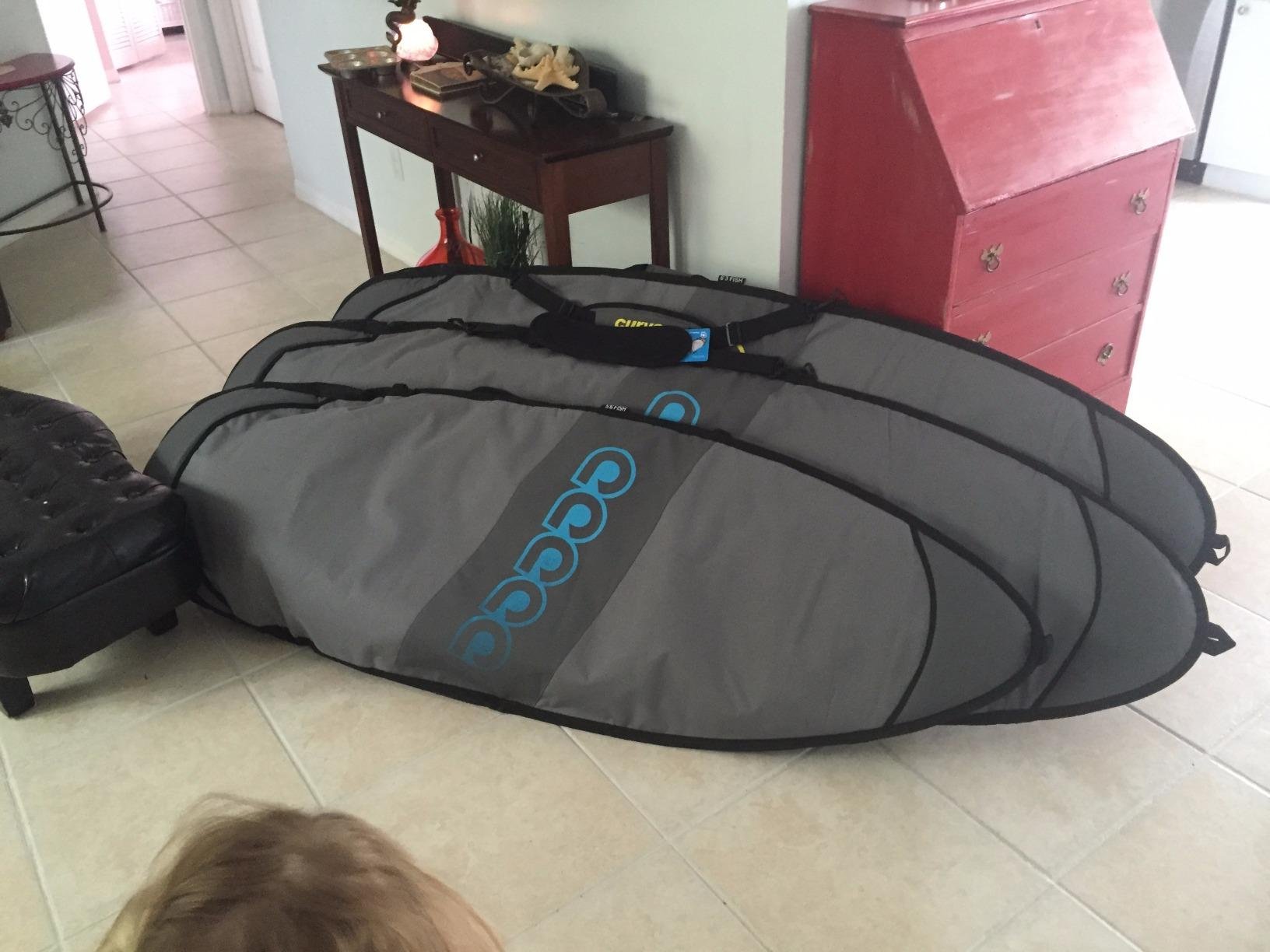 Curve Surfboard Bag Travel FISH Single with 20mm Foam 5'6, 5'9, 6'0, 6'3, 6'6, 6'10, 73 customer photo 1