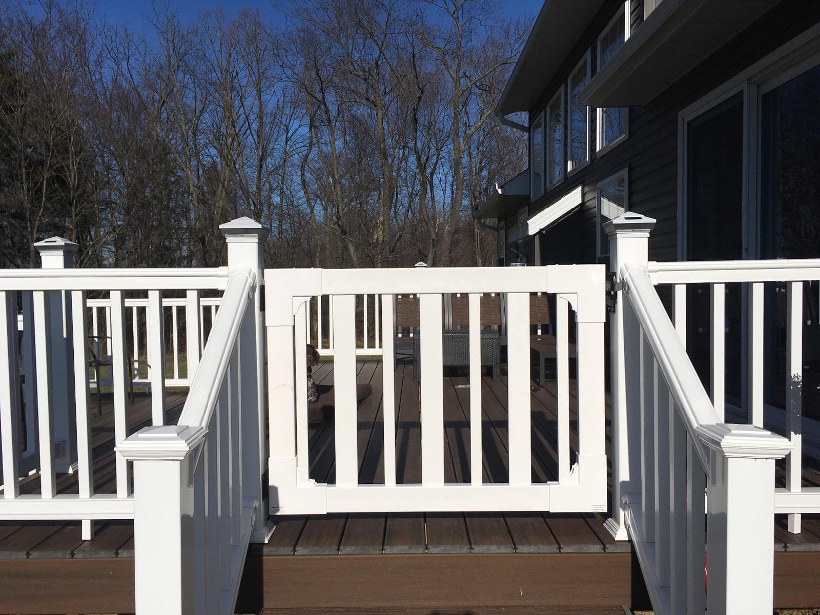 WamBam Sturbridge Yard or Pool Gate, White Vinyl No Dig DIY Kit customer photo 2