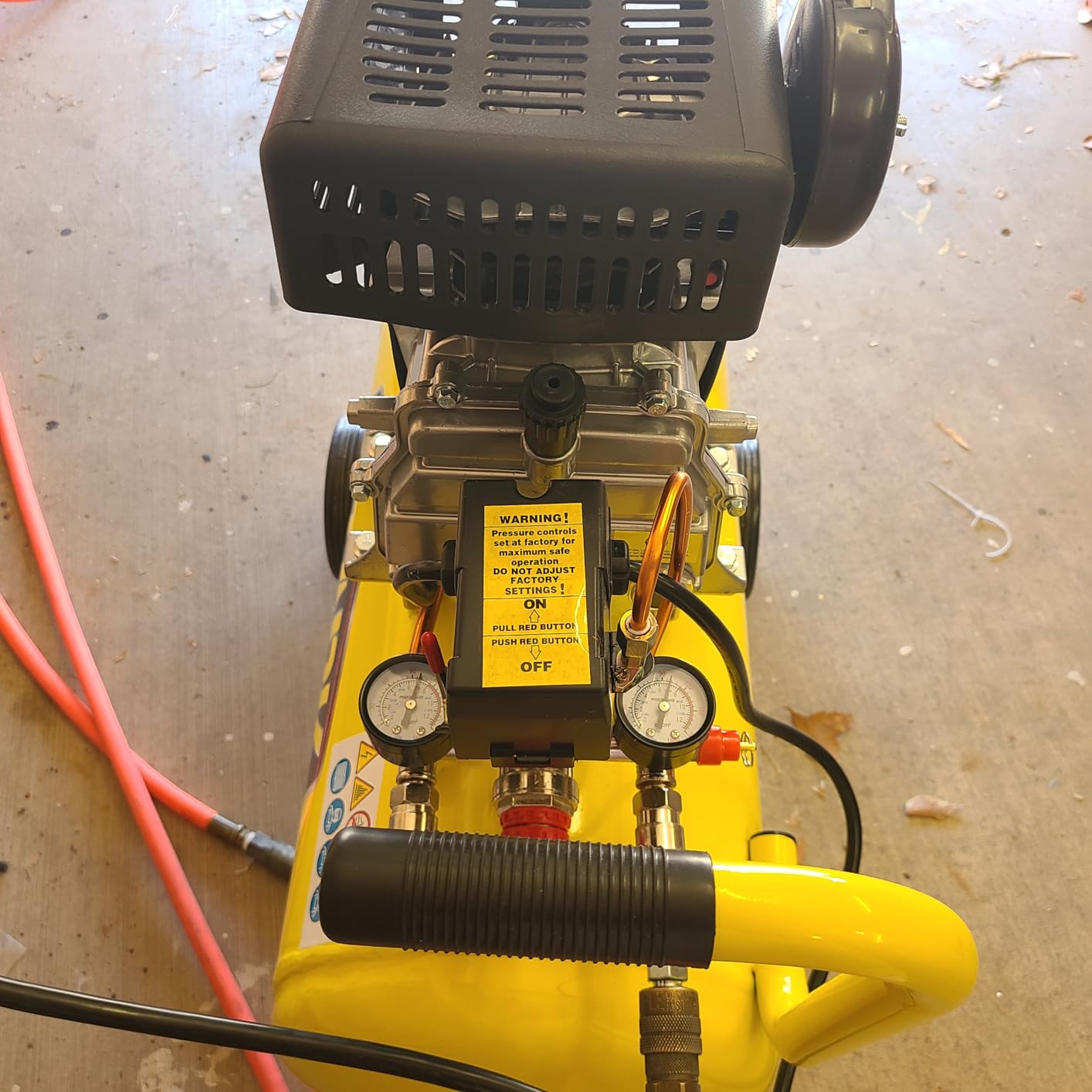 Stark USA 3.5HP 10 Gallons Air Compressor Tank Ultra Quiet Horizontal Tank Adjustable Pressure Ideal for DIY, Home & Garage Applications, 8.37 CFM customer photo 1