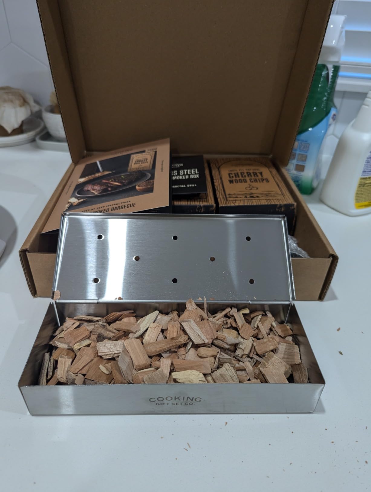 Grilling Accessories BBQ Smoker Box Grill Kit - Stainless Steel Smoke Box customer photo 2
