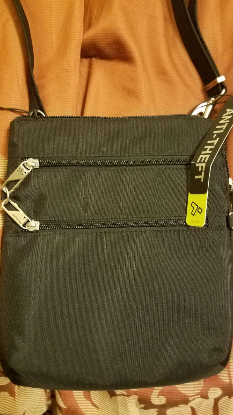 Travelon Anti-theft Classic Slim Double Zip Crossbody customer photo 1