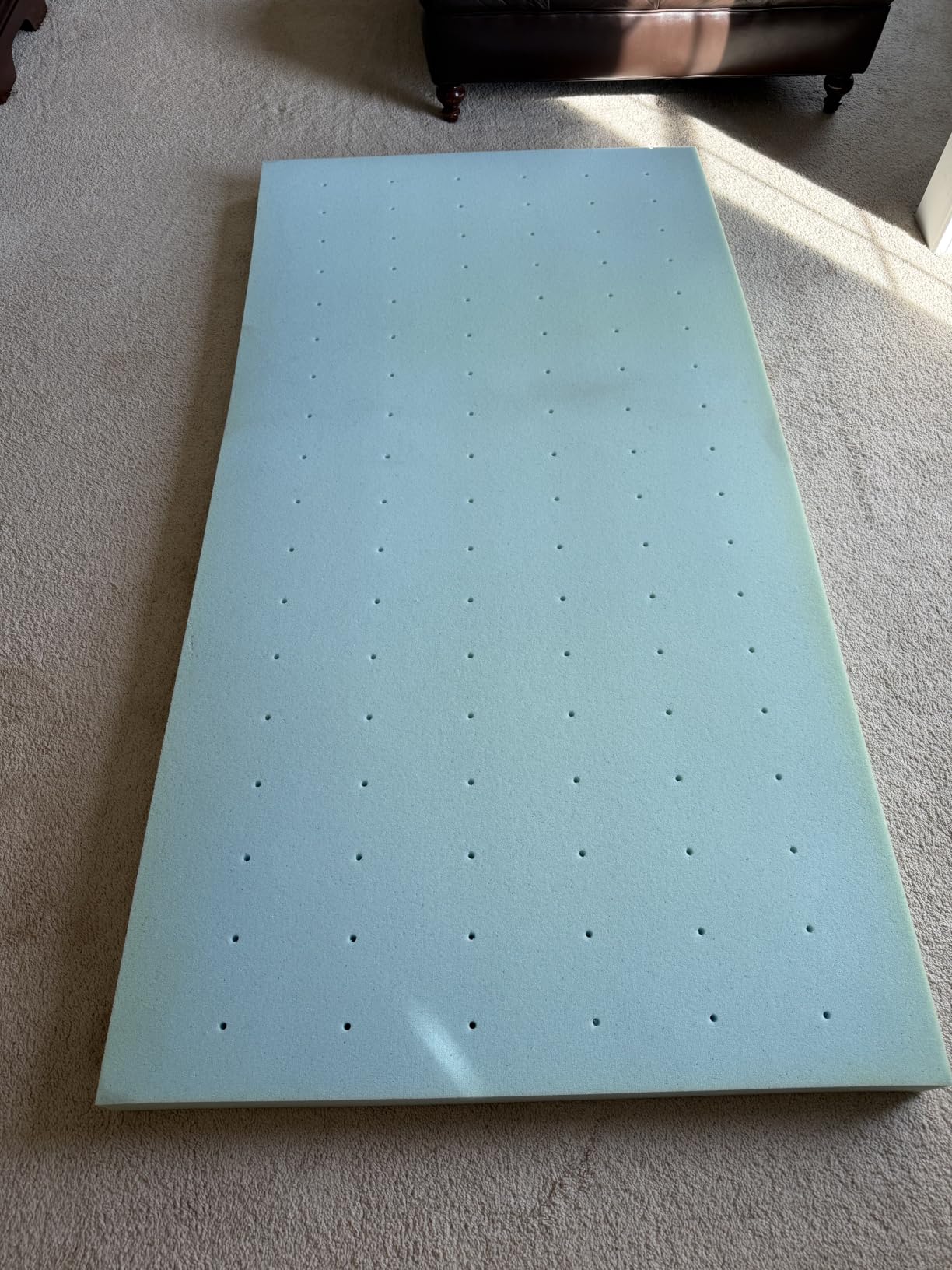Lucid 3 Inch Memory Foam Mattress Topper, Full Size – Cooling Gel Bed Topper – Preassure-Relieving Deep Plush Feel – Ventilated Breathable Design – CertiPur Certified - Dorm Room Essentials customer photo 2