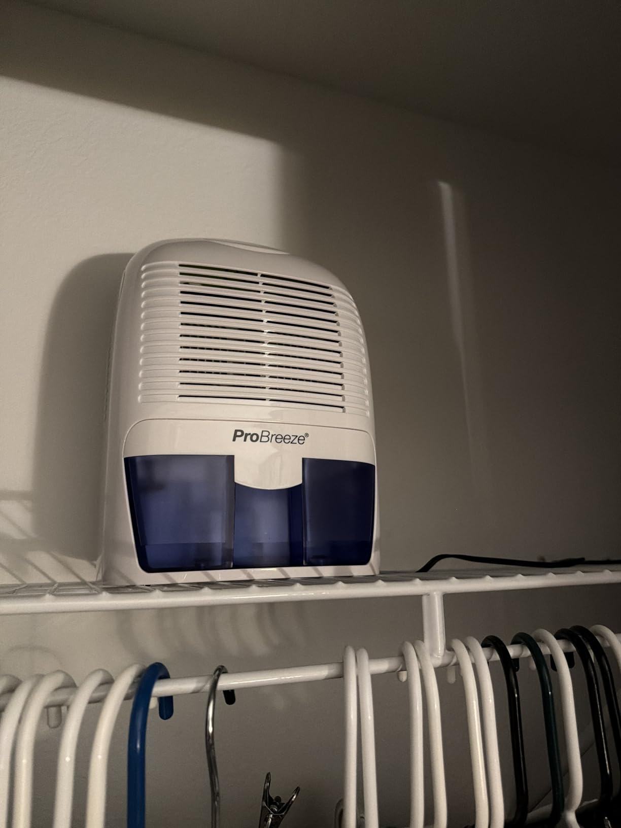 Pro Breeze Electric Mini Dehumidifier, 2200 Cubic Feet (250 sq ft), Compact and Portable for High Humidity in Home, Kitchen, Bedroom, Basement, Caravan, Office, Garage customer photo 1