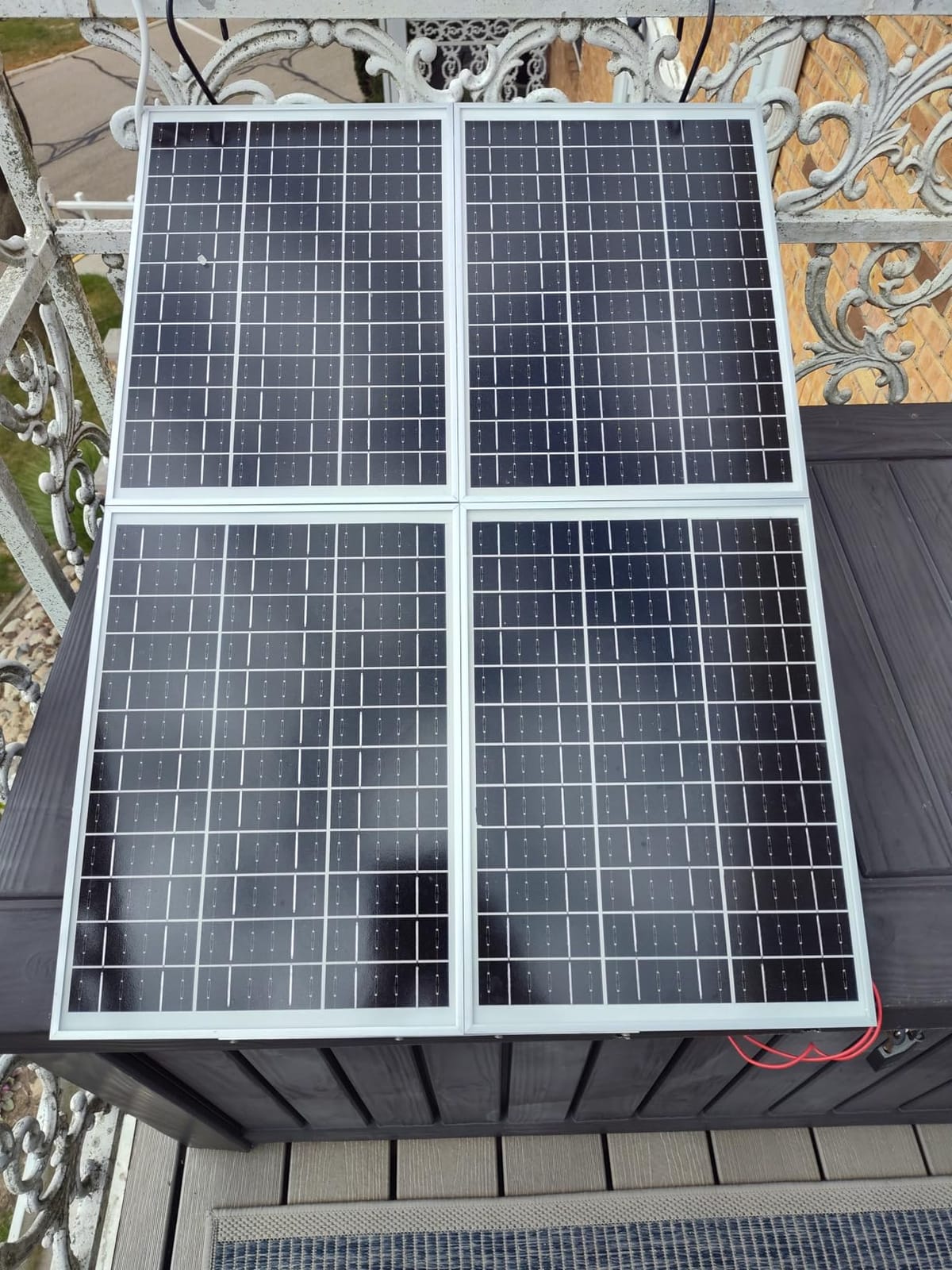 ECO-WORTHY Solar Panel 25W 18V Monocrystalline Waterproof Panel for Charging 12V Battery of RV Boat Trailer ATV Car or Powering Light, Charing 12V Battery Pack and Other Off-Grid Applications customer photo 1