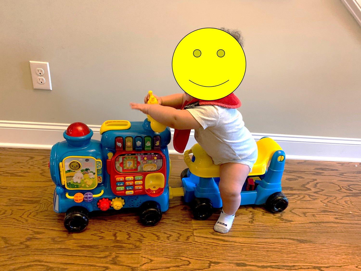 VTech Sit-to-Stand Ultimate Alphabet Train, Blue customer photo 2
