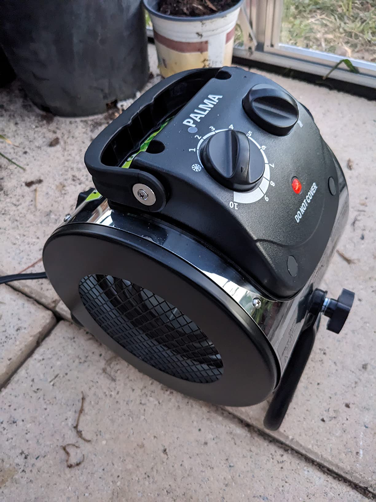 BioGreen Electric Greenhouse Heater & Fan with Digital Thermostat PALMA | 1500 Watts, 5100 BTU/hr | 5800 ft³/h Air Circulation -58 to 210.2°F | Stainless Steel | Spraywater Proof customer photo 2