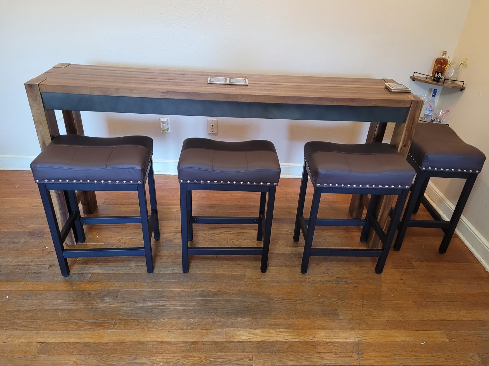 Signature Design by Ashley Counter Height Dining Table, 72-in Behind Couch customer photo 1