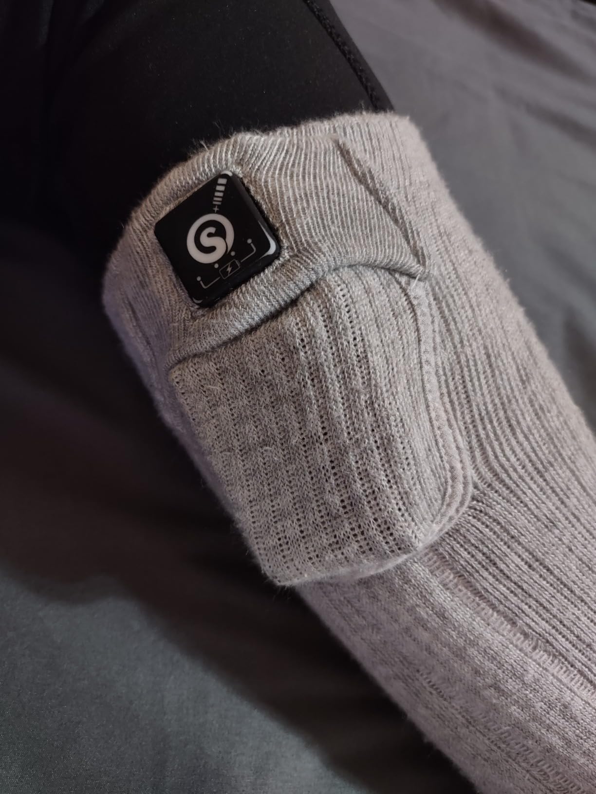 SAVIOR HEAT Heated Socks for Men Women, Rechargeable Ski Socks customer photo 2