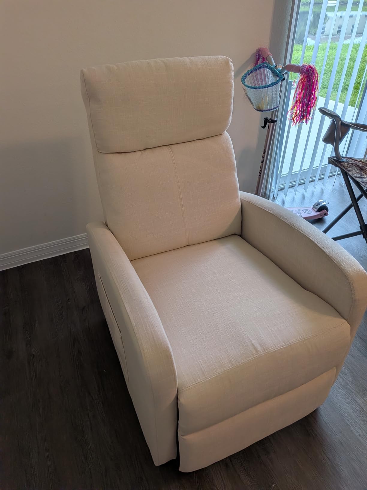 JUMMICO Recliner Chair Home Theater Single Recliner Sofa Living Room Chair customer photo 1