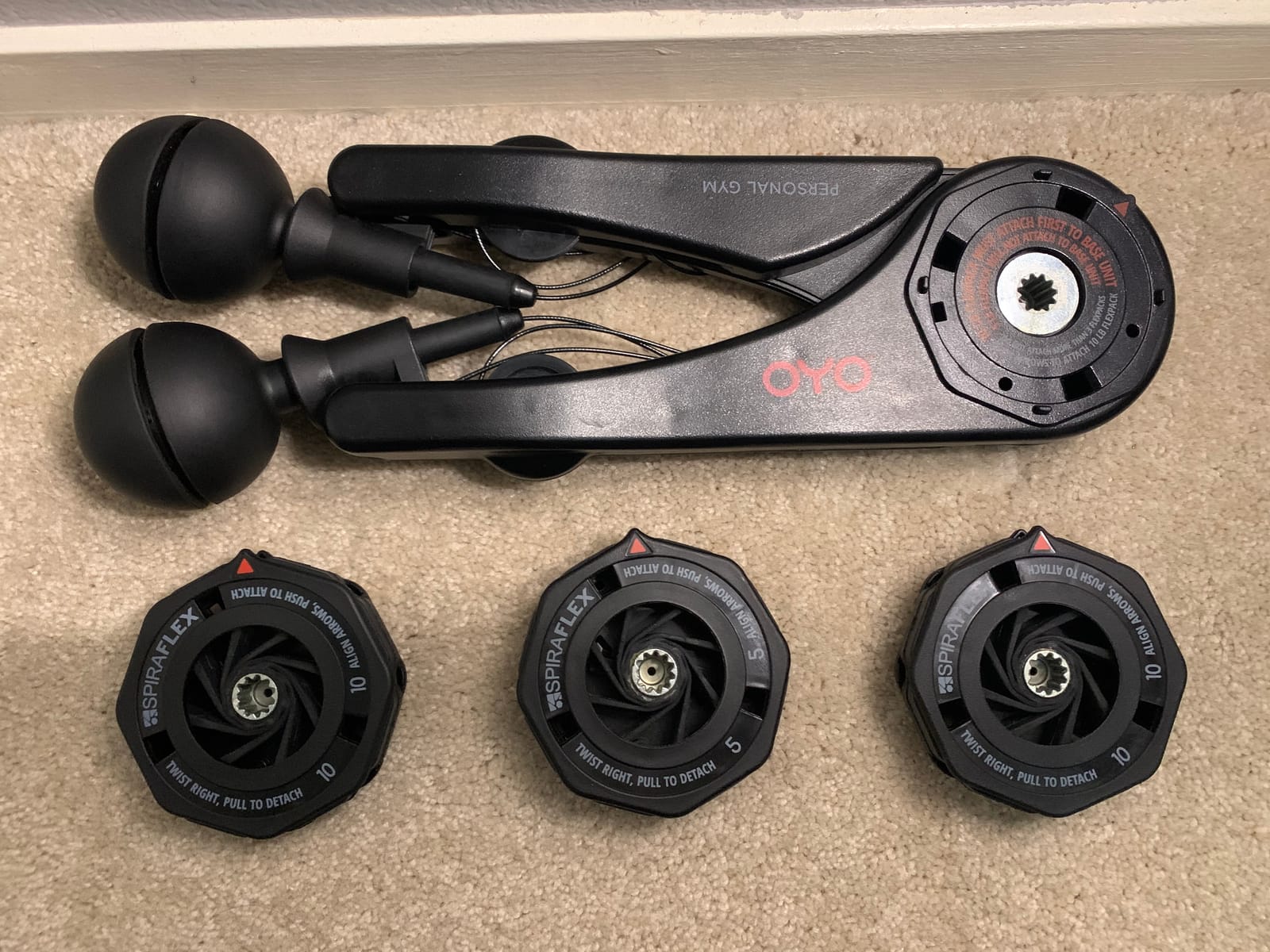 OYO Personal Gym - Full Body Portable Gym: Home, Office or Travel - NASA SpiraFlex Resistance Technology customer photo 2