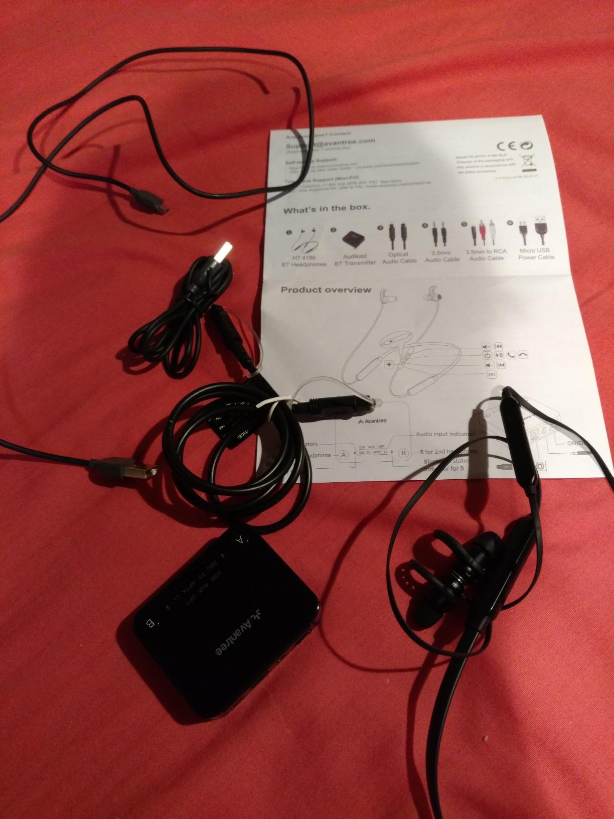 Avantree HT4186 - Wireless Neckband Headphones for TV customer photo 2