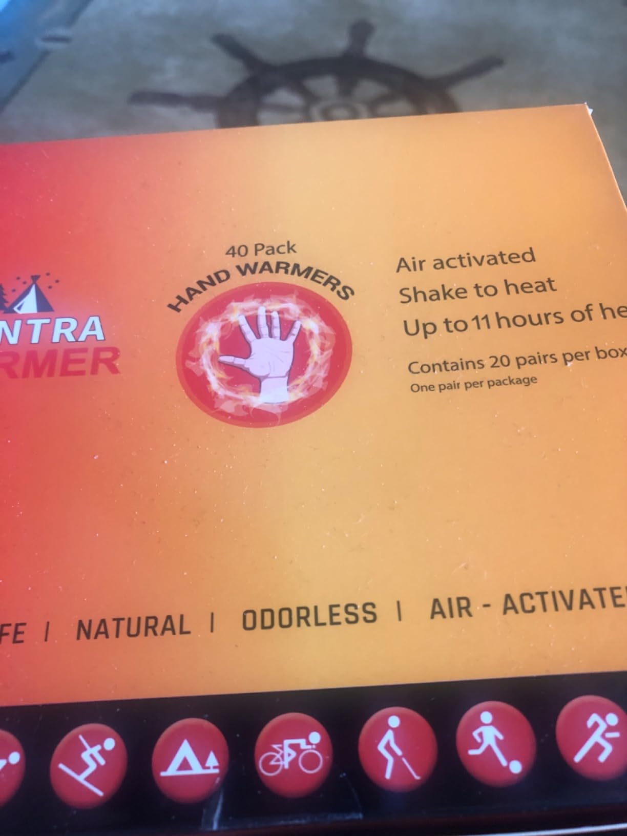Hot Hand Warmers 11 Hours Long Lasting - 40 Count - Natural Odorless Safe Single Use Air Activated Heat Packs for Hands, Toes and Body - Up to 11 Hours of Heat - TSA Approved customer photo 1