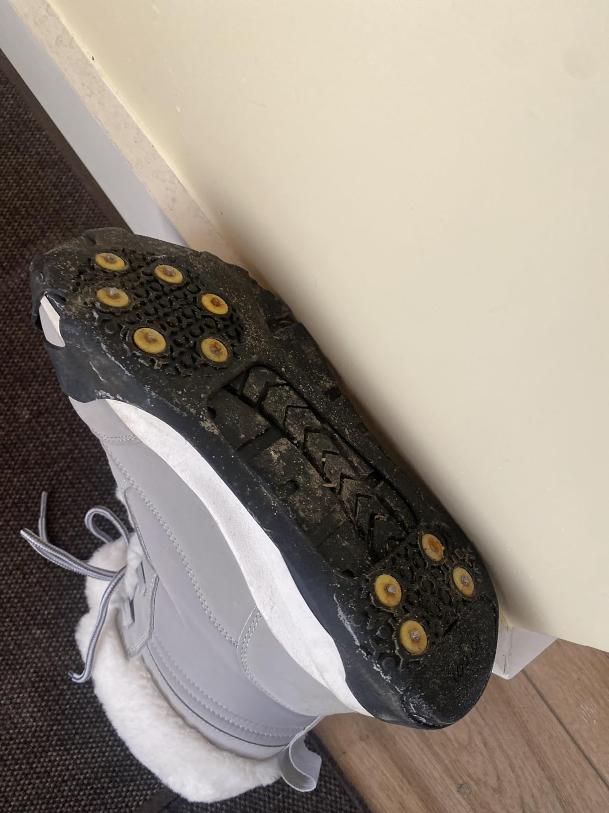Ice Cleats Snow Traction Cleats Crampons for Shoe and Boots Non-Slip Overshoe for Walking on Snow and Ice Rubber Walking Cleats Anti Slip Crampons customer photo 2