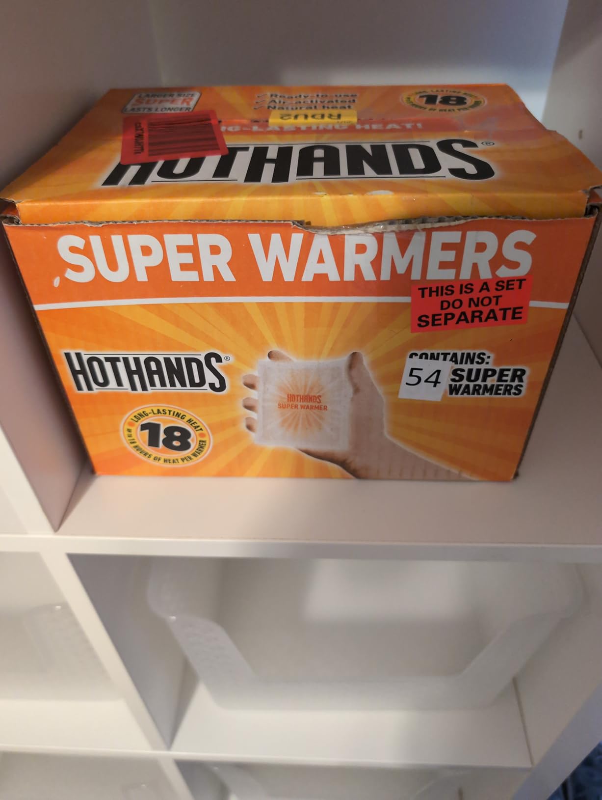 HotHands 54-Count Hand Warmers, Long Lasting, Safe, Natural, Odorless, Air Activated customer photo 1